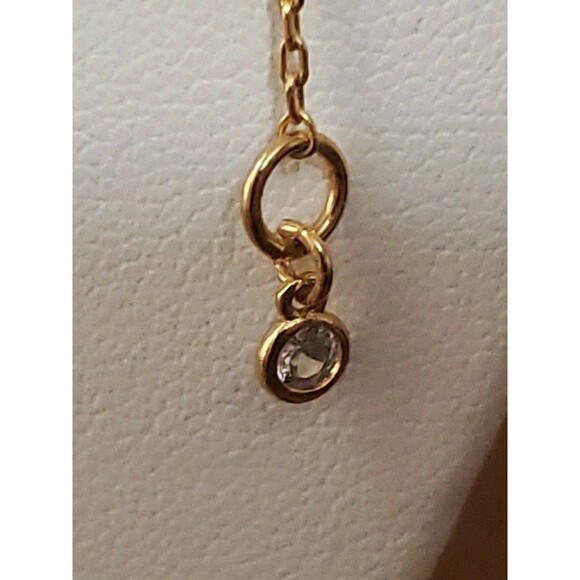 Kate Spade Faux Pearl Necklace Gold Tone Findings 18" + Extender With Bag - Picture 4 of 6